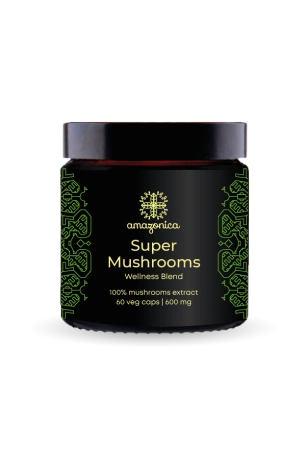 Super Mushrooms иммунитет и здоровье 60 капсул по 600 mg
